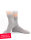 Strahlenschutz Socken für Mädchen - grau - Doppelpack 19-22