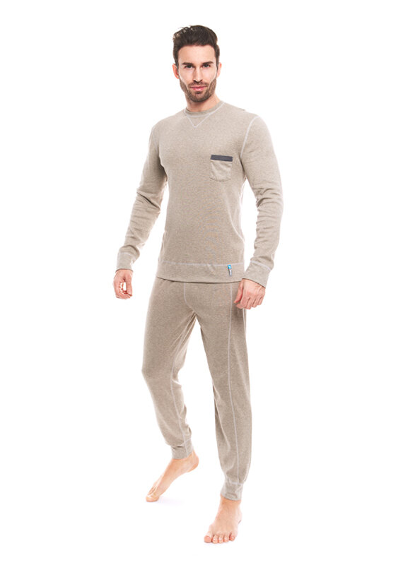 Neurodermatitis pyjama - silver-coated garments for women - grey