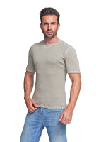 Short-sleeved shirt N - silver-coated textiles for men with neurodermatitis - grey 46/48