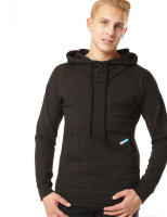 EMF Protection Mens Long-sleeved hooded Shirt - black 58/60